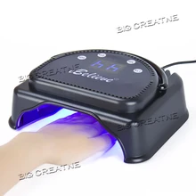 Дизайн распродажа Профессиональный 64 Вт высокомощный Светодиодный УФ-лампа для ногтей с ЖК-дисплеем и сенсорным сенсором оборудование для салонов Сушилка для ногтей