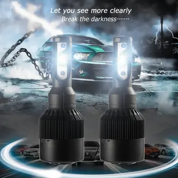 

2PCS H4 LED COB Headlight Bulb 70W 12000LM 6000K 12V 24V Auto High Power Car Light