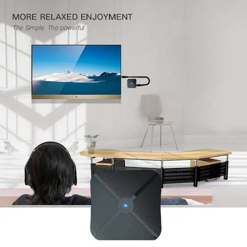 

2 in 1 Wireless Bluetooth 4.2 Audio Transmitter Receiver TV Car Music Receiver Universal Adapter with Micro USB Power Cable