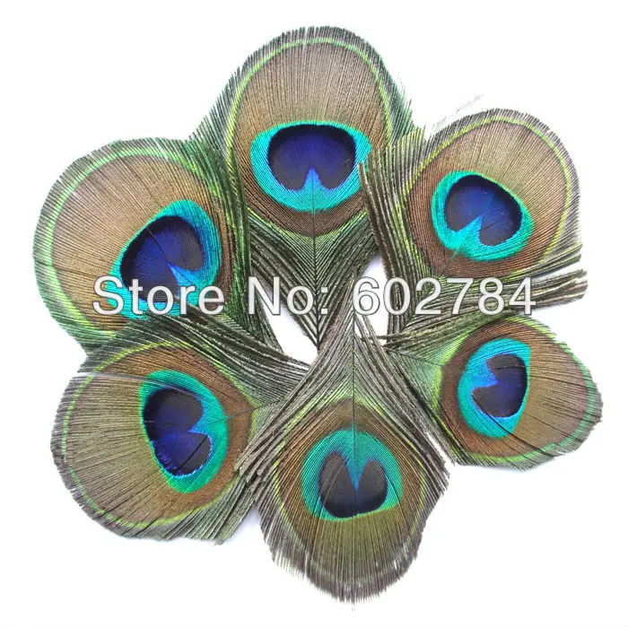 

Top quality peacock feather,100pcs/lot eye width 5-6cm BLUE natural Peacock Feather Big Peacock Eye Free Shipping