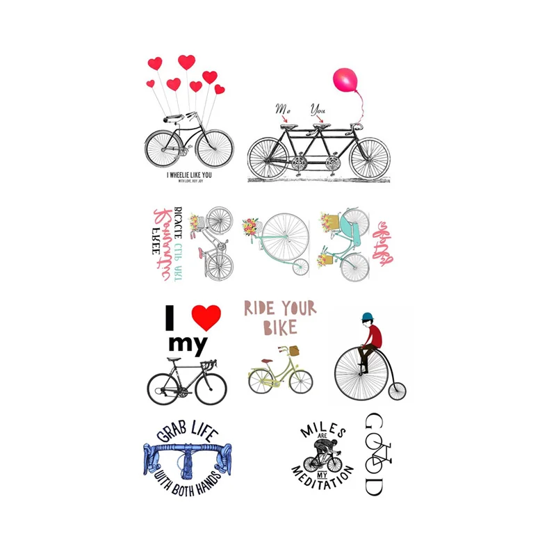 Наклейка планировщик I Love Bike Trivia Deco 2 шт./лот|Канцелярские наклейки| |