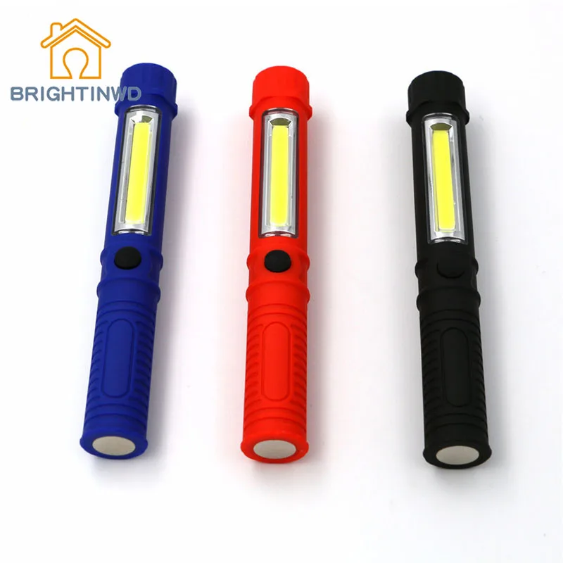 

BRIGHTINWD Flashlight Multifunctional Cob Maintenance Lamp with Magnet Pen shaped Work Lamp Outdoor Led Lighting Portable