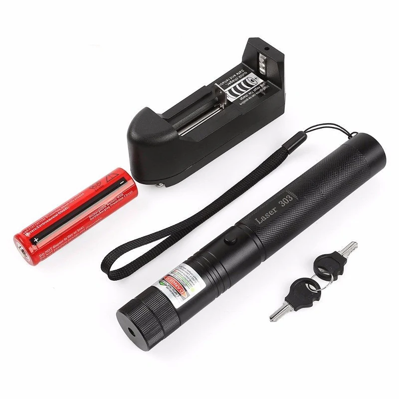 Chiclits LED Flashlight 1000mw Laser 303 Green Power High Power Laser Torch light Led Night Light with 18650 Battery (8)