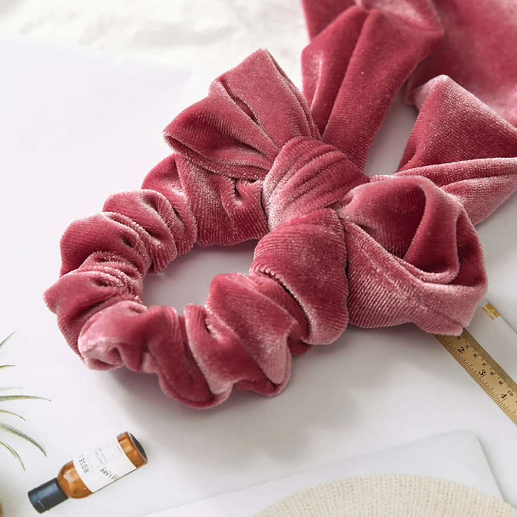 Новая мода 6 шт. Scrunchie Женская лента эластичные лента для волос, бабочка шарф волосы резиновые волосы веревки для девочек аксессуары для волос