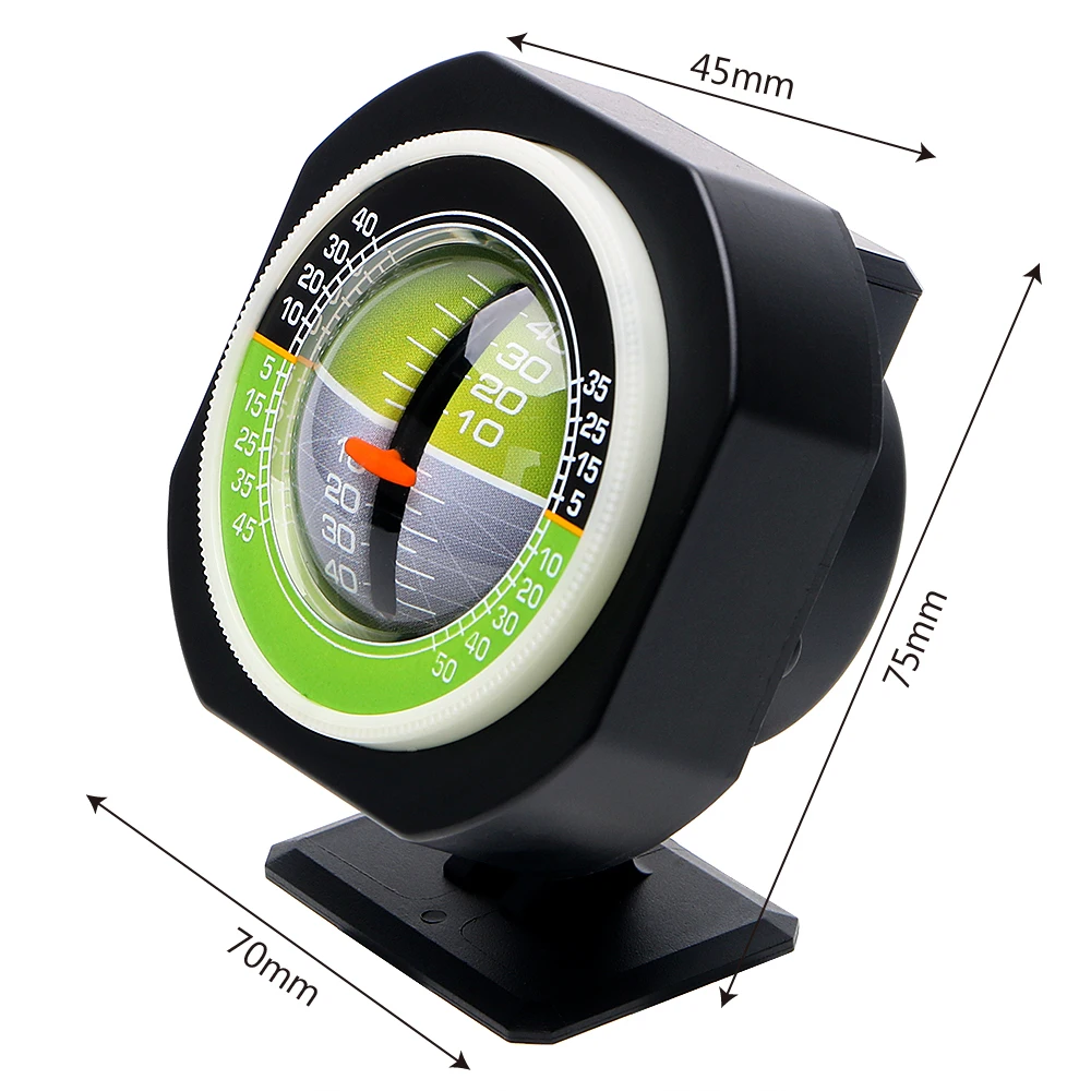 YOSOLO Car Compass High-precision Built-in LED Auto Slope Meter Level Car Vehicle Declinometer Gradient Inclinometer Angle