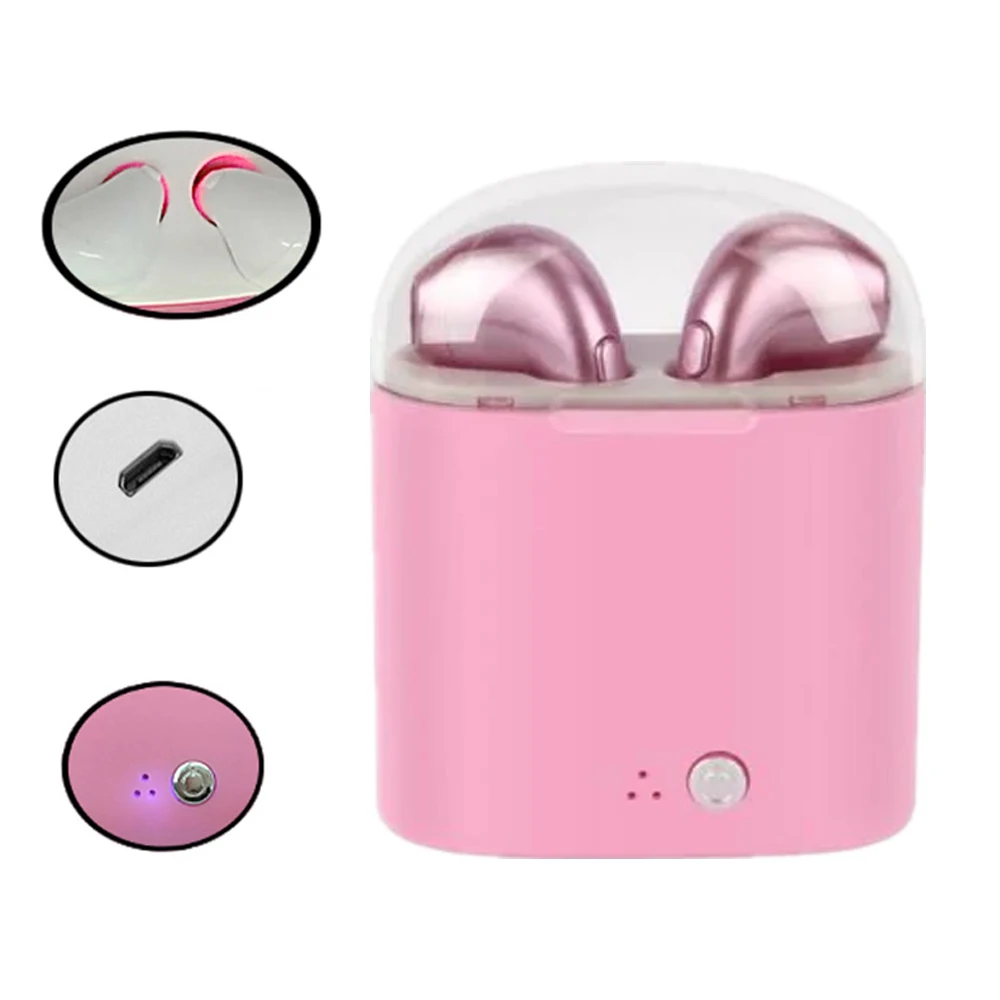 Genuine i7s TWS Wireless Earphones V4.2 Bluetooth Bass Headsets With Microphone Charging Case For Xiaomi Samsung iPhone Meizu PC (10)