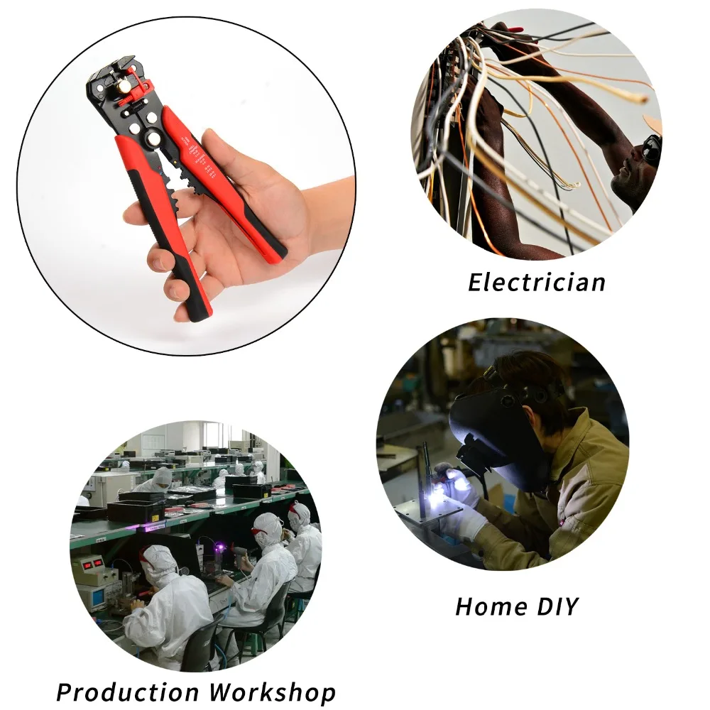 Многофункциональный Автоматический зачистки проводов саморегулирующийся для 10-24AWG и 10-22AWG обжимные инструменты