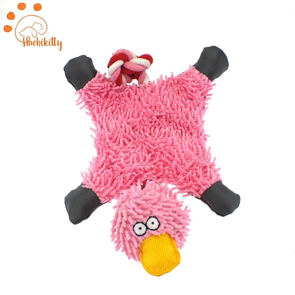 Pet Toy With Knit Rope Lovely Duck Shape Toys For Dogs Bite Chew Molar