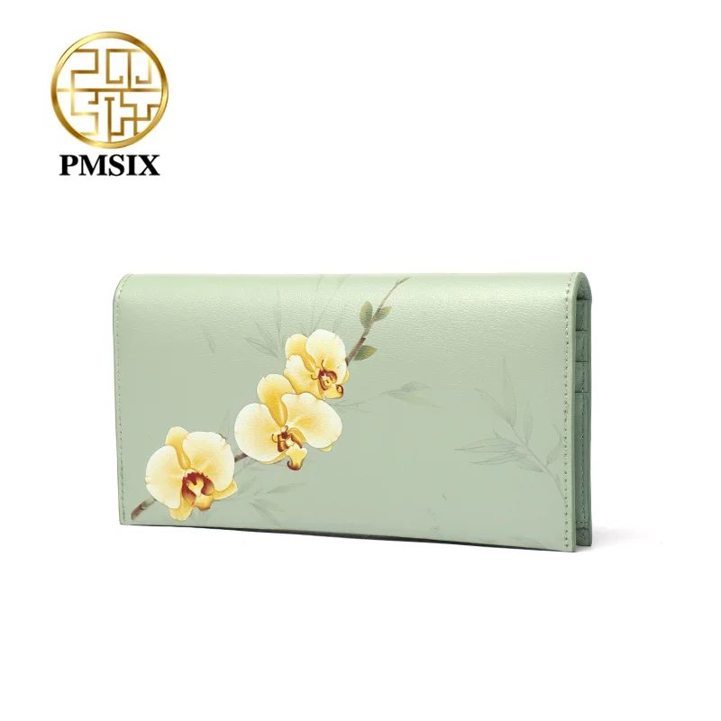Женский клатч с цветочным принтом PMSIX Porte feuille femme простой женский кошелек