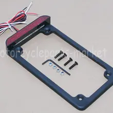 Universak черный мотоцикл " x 7" Номерной Знак Светильник w/светодиодный задний светильник s номерной знак светильник для Harley Кафе Racer