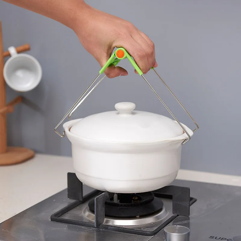 

Stainless Steel Dish Collector Kitchen Anti-skid And Anti-scalding Multi-functional Household Gadget Multi-purpose Steamed Dish