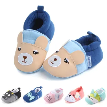 

New Fashion Styles Infant Baby Boys Girls Soft Cotton Crib Shoes Anti Slip Toddler Cute Shoes Kids Baby First Walkers 3-11M