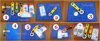 

7Kinds Rotary Cutter Circle Compass Cutter Knife Quilting Sewing Fabric Leather Craft Tool Sew Stitch Carving Stamping Groover