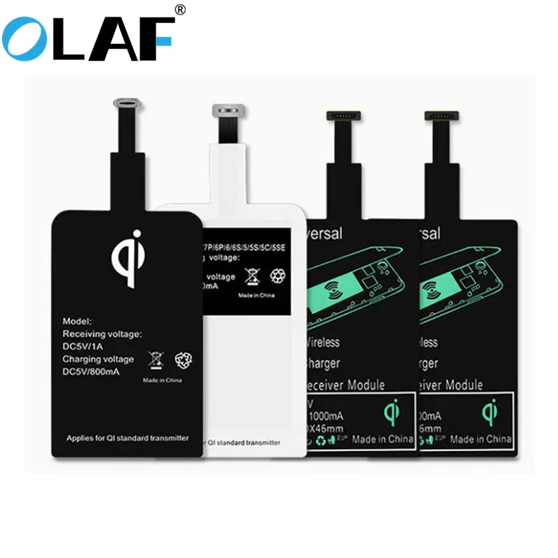 Беспроводное зарядное устройство OLAF приемник USB зарядка адаптер катушка Micro Type C