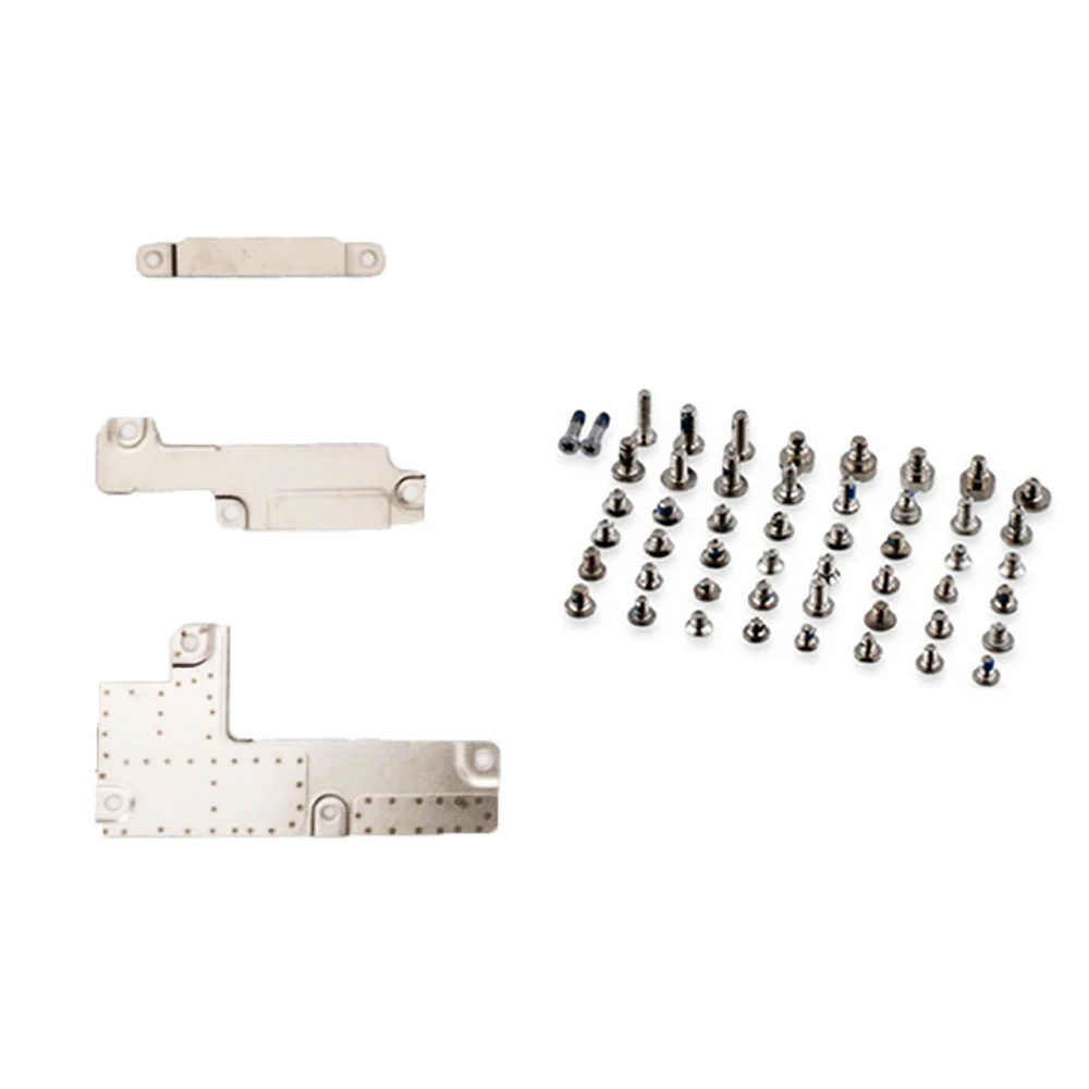 

4pcs/set For iPhone 7 7 Plus LCD Display Battery + front camera + power volume flex cable Metal Plate Bracket Holder + screws