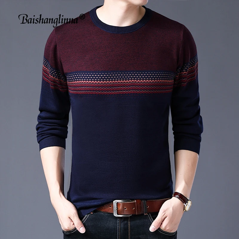 Baishanglinna 2018 Sweaters Men Fashion Brand Casual O-Neck Slim Fit Knitted Men Wool Sweaters And Pullovers Men Clothing 18114 Baishanglinna 2018 Sweaters Men Fashion Brand Casual O-Neck Slim Fit Knitted Men Wool Sweaters And Pullovers Men Clothing 18114