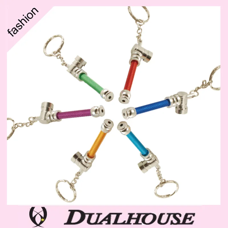 Cheap Portable Aluminum Key chain Pipe Ultimate Smoking pipe magic