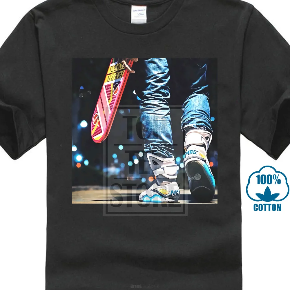 

Back To The Future White T Shirt Size S Xxxl 80S Marty Mcfly Hoverboard Air Mag