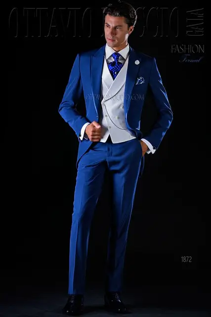 2017 Latest Coat Pant Designs Italian Royal Navy Blue Men Suit Slim 2017 Latest Coat Pant Designs Italian Royal Navy Blue Men Suit Slim Fit 3 Piece Tuxedo Groom Suits Custom Prom Blazer Masculino
