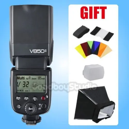 

Godox VING V850II 2.4G HSS Li-ion Speedlite Flash for Canon Nikon Pentax Olympus with GIFT KIT