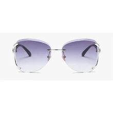 Cabeza de Zorro clásico gafas de Sol 2017 Nuevo Diseñador de la Marca de Lujo Océano lente Gafas de Sol UV400 gafas DE sol OCULOS