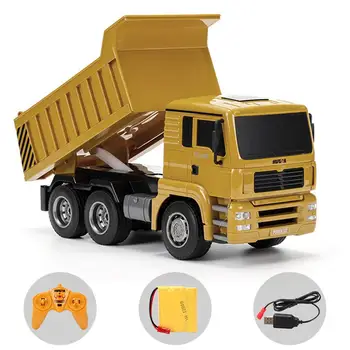 

1:16 Remote Control RC Truck 4WD RC Dump Truck Plastic Truck Engineering Container Vehicle With Light Car Toys For Children Gift