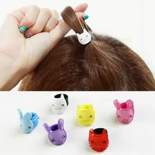10 шт. корейский головной убор мини милый кролик Кошка волосы ребенок челка клип краб коготь клип девушка шпилька подарок на день рождения заколки для волос для женщин