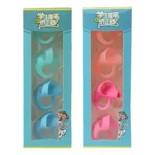 4 шт. Слоник три пальца подтягивающее устройство силиконовая детская насадка на карандаш держатель обучающая письменная ручка инструменты коррекции