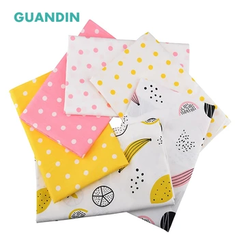 

GUANDIN,Twill Printed Cotton Fabric Bundle/DIY Sewing & Quilting Patchwork Fat Quarter Materials Fruit Series 40x50cm 6pcs/pack