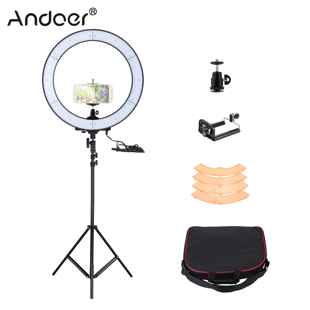 Prix pour Andoer LA-650D 5500 K 40 W 600 LED Light Ring Kit Caméra Photo/Studio/Téléphone/Vidéo Photographie anneau Lampe Lumière avec 2 M Trépied Stand Prix pour Andoer LA-650D 5500 K 40 W 600 LED Light Ring Kit Caméra Photo/Studio/Téléphone/Vidéo Photographie anneau Lampe Lumière avec 2 M Trépied Stand