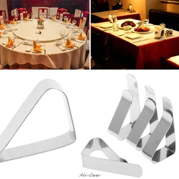 

4Pcs Table Cloth Tablecloth Clip Clamp Holder For Party Wedding Stainless Steel