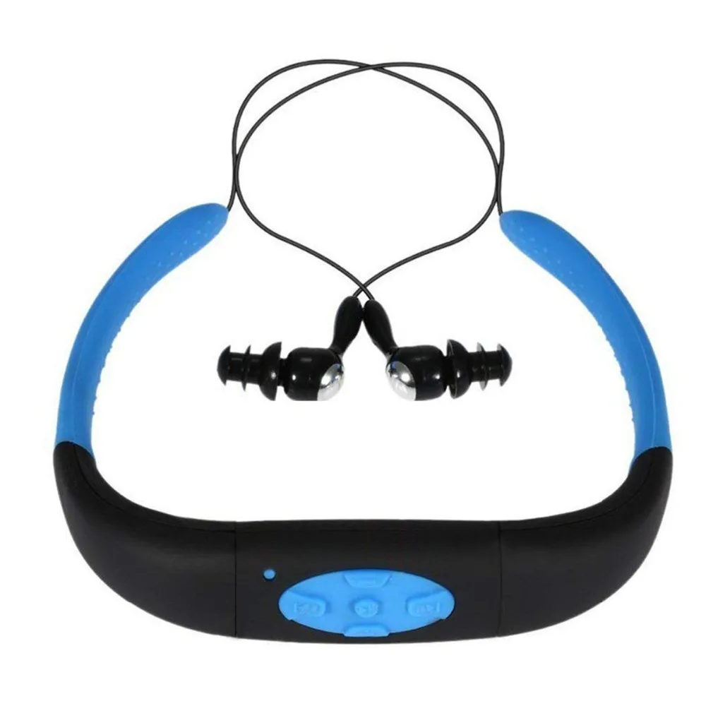 SOONHUA Портативный Водонепроницаемый пыле светодиодные наушники MP3 плеера спорта