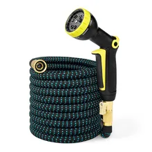 2019 New 25FT-50FT Garden Hose Expandable Magic Rubber Flexible Water Plastic Hoses Pipe Spray Gun Watering Tool