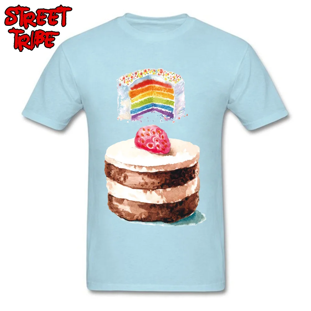 birthday cake 38289 Tops T Shirt Cute Crewneck 3D Printed Short Sleeve Cotton Fabric Adult T-Shirt Custom Tops T Shirt birthday cake 38289 light