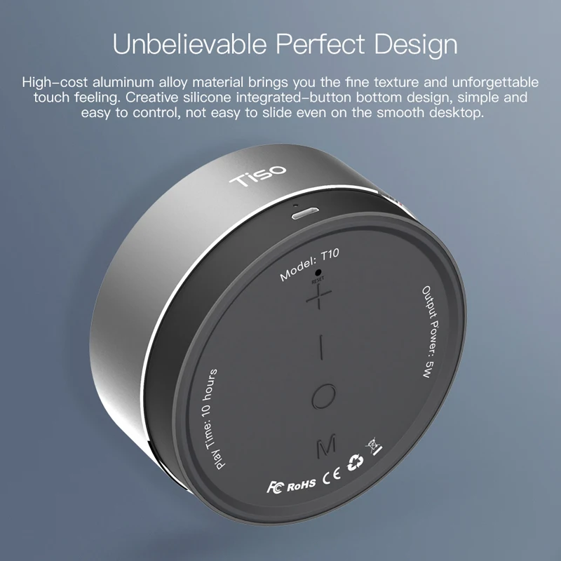 Tiso T10 Bluetooth speaker metal mini portable