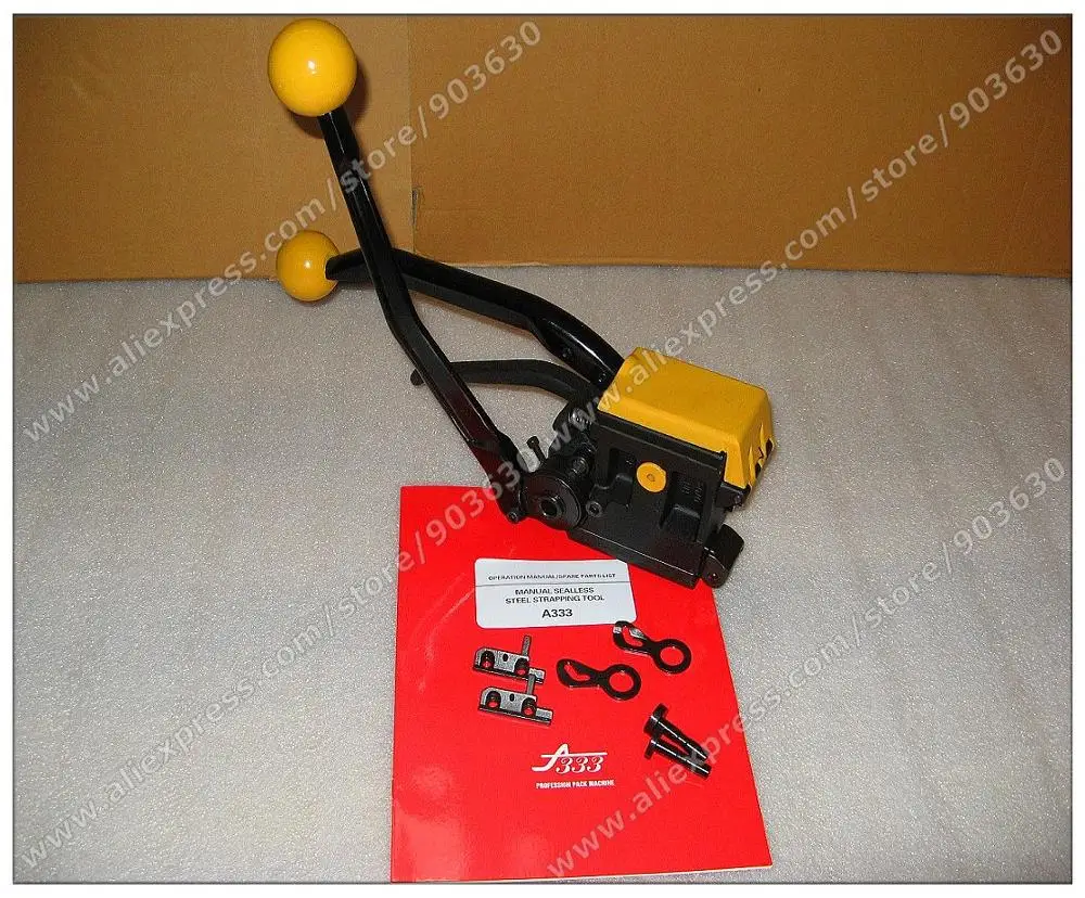 High Quality +Factory Price ! A333 Manual Sealless Steel Strapping Tool,Steel Banding machine for steel metal Strip  13-19mm