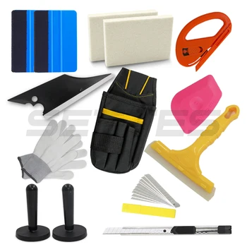 

Standard Car Wrap Vinyl Tools Kit Squeegee Bag Razor Cutter Wrapping Magnet