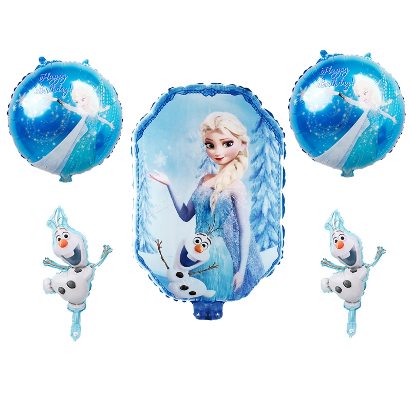 5 шт. Disney elsa frozen принцесса шары для дня рождения детский душ девушки из фольги