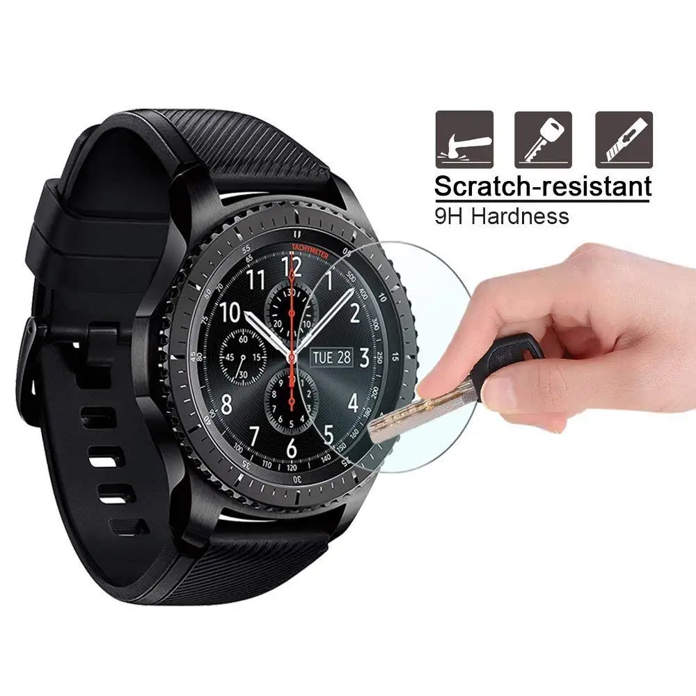 5 упаковок для samsung gear S3 Frontier/классический протектор экрана 9H 2.5D взрывозащищенное Закаленное стекло для gear S2