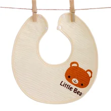 Милые детские нагрудники с рисунком медведя, нагрудник для девочки, бандана, хлопок, мягкий, фартук-полотенце, слюнявчик для мальчиков, Детские аксессуары