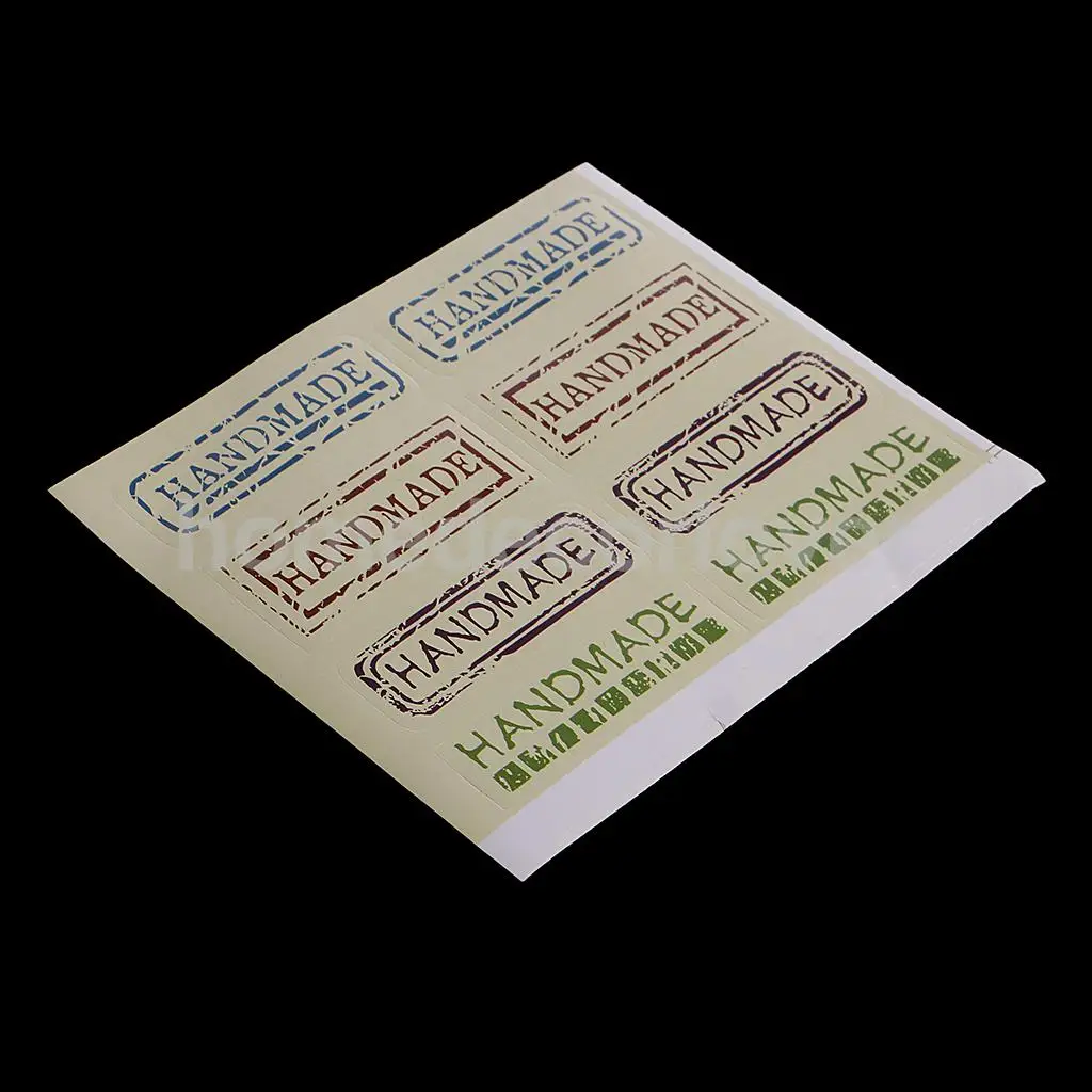 20 Sheets Sealing Sticker Wrap Paper Self Adhesive Sticker Paper Cookie Bags For Gift Giving Handmade Candy Soap Cookie	