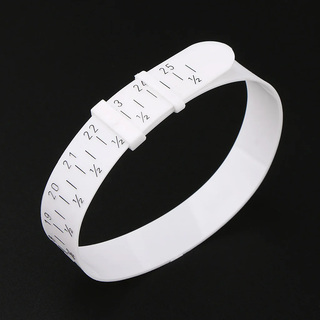 Plastic Bracelet Gauge For Jewelry Sizing Bracelet Bangle Millimeters Sizer Adjustable Sizing Band Jewelry Tools