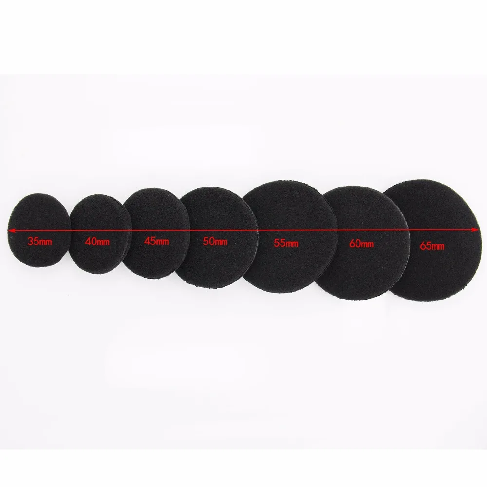 

35MM 40MM 45MM 50MM 55MM 60MM 65MM Sponge Earpads Foam Ear Pads Cover Cushion for Headset (5 pairs / set)