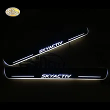SNCN светодиодный порог двери светодиодный движущийся свет двери Накладка Добро пожаловать Дверь педаль подоконника для Mazda 3 2009