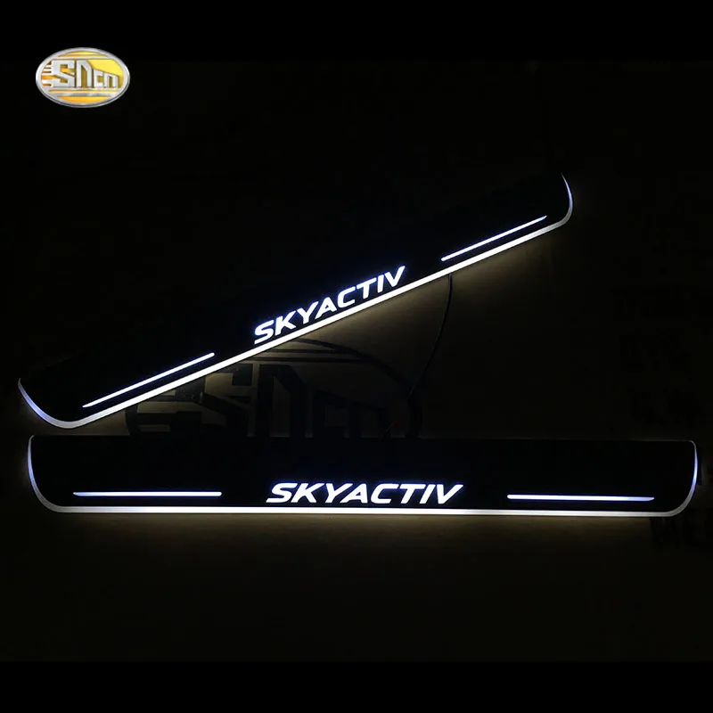 SNCN светодиодные двери подоконник движущиеся огни Накладка Добро пожаловать