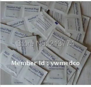 

Free shipping 1000pcs/lot Nonwoven alcohol swabs medical injection disposable Alcohol prep pad mobile screen clean wipe