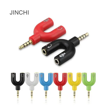 

JINCHI ConWork 1PC Jack 3.5mm To Dual 3.5mm Headphone Male To Female Audio Cables Splitter Adapter Plug Stereo Earphone