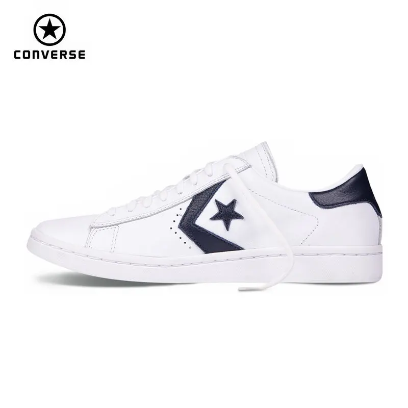 Converse Оригинальные кроссовки Star Player кожаные женские кроссовки Весна и осень контрастного цвета кожи Скейтбординг обувь 555930C