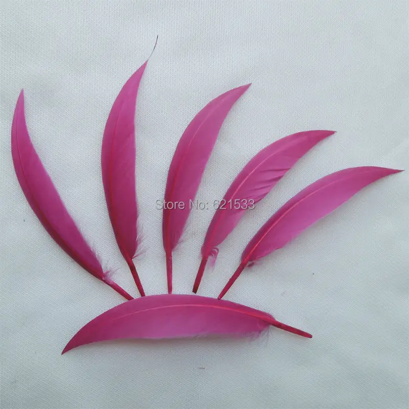 10 Piezas Plumas De Ganso flotante Sombrerería /& Crafts 10-15cm Rojo