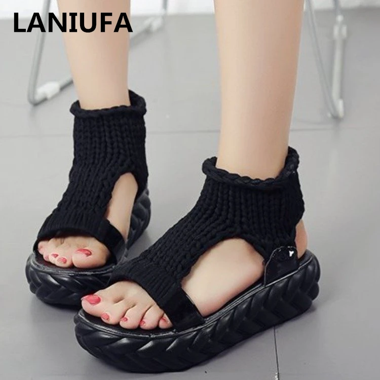 Sandalias de moda para mujer 2019 zapatos para caminar para mujer Sandalias casuales plataforma de verano zapatos de mujer y 13|Sandalias mujer| - AliExpress